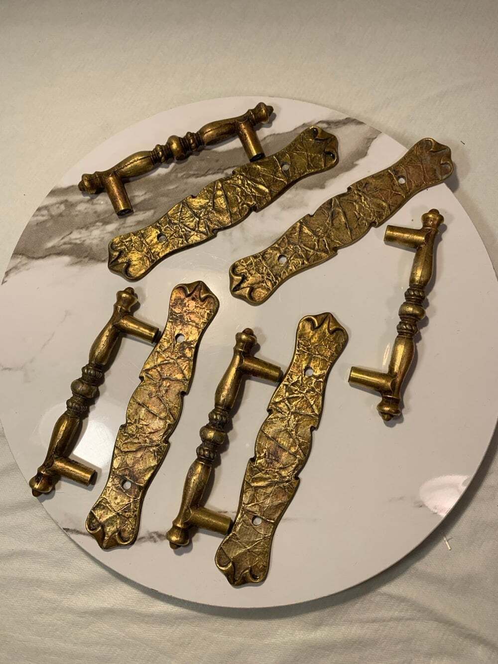 Vintage metal Drawer Cabinet pulls lot of four